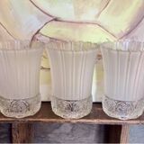 Trio of glass tulips