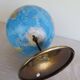 World globe: metal world map