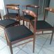Suite of 6 chairs in Teck Denmark K.S vintage 1960