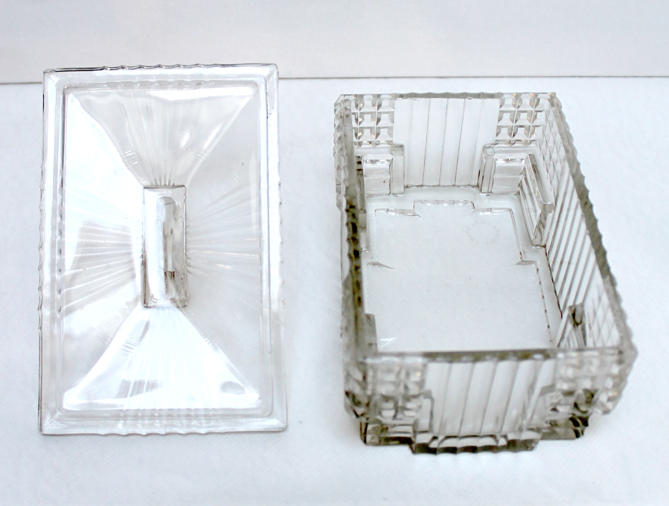 Art deco candy glass