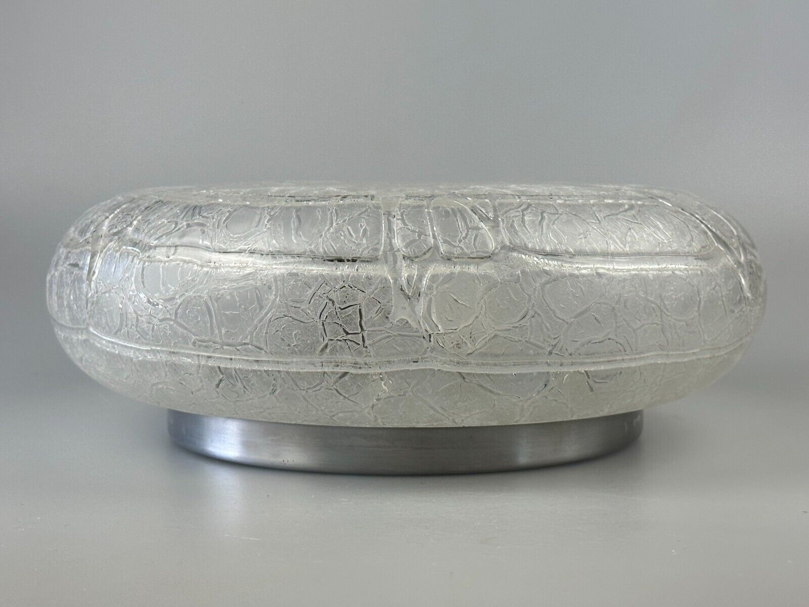 60s 70s ceiling lamp Plafoniere Ice Glass Doria Germany Space Age Design