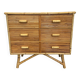 Commode bambou et rotin 1960