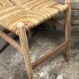 Raw teak mulched stool