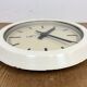 Beige industrial factory wall clock from Siemens, 1950s