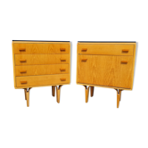 Pair of bedside tables by Frantisek Mezulanik ,manufactured by Novy Domov NP
