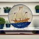 Keros boat plate, Lloret, Spain, 20th century