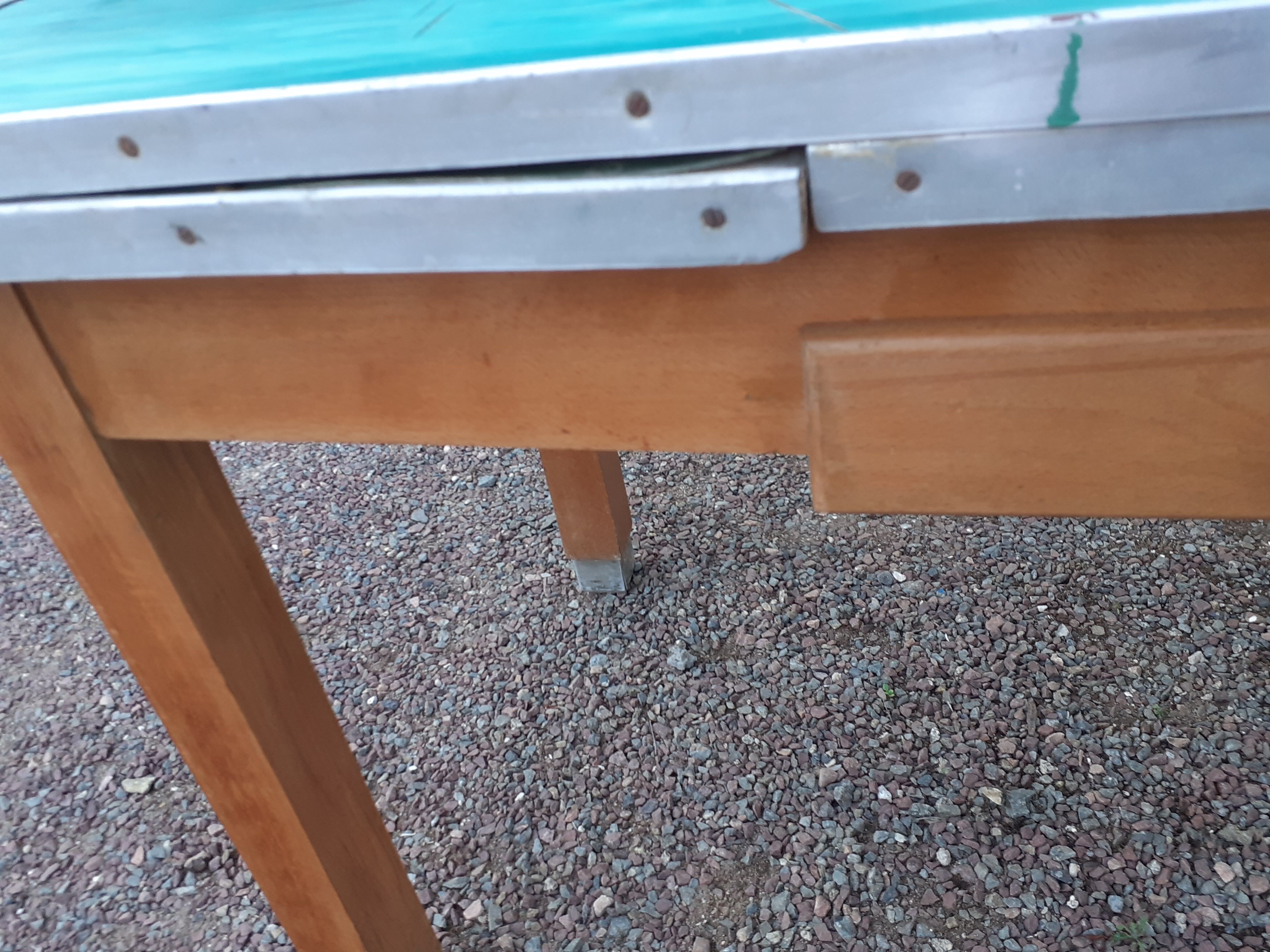 Vintage wooden formica kitchen table