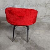 Vintage moumoute chair set