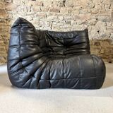 Togo leather corner armchair by Michel Ducaroy for Ligne Roset
