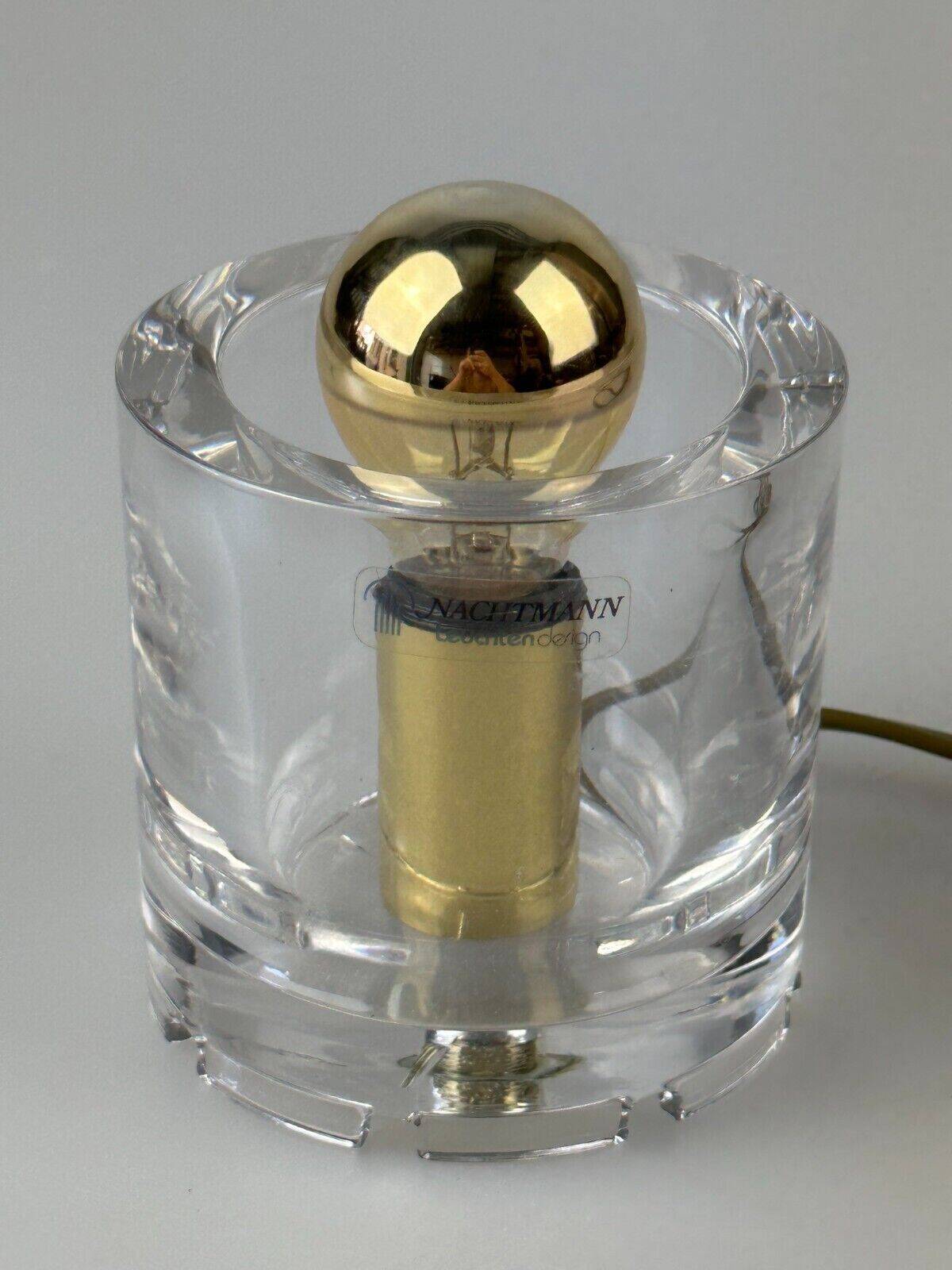 60s 70s table lamp Nachtmann Leuchten Germany Ice Cube Space Age design