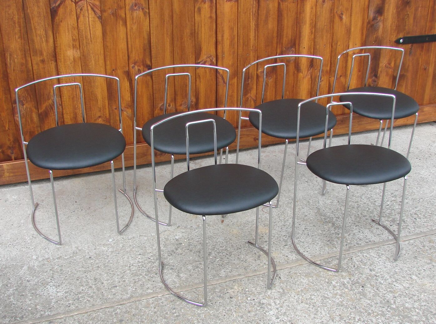 Set of 6 chairs , Italy 1970s
