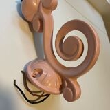 Pink metal wall light