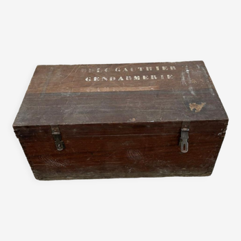 Wooden chest / military trunk