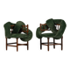 Chaises à bobines vintage, réimaginées par Corina Olaru, Hollande années 1930, ensemble de 2