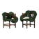 Chaises à bobines vintage, réimaginées par Corina Olaru, Hollande années 1930, ensemble de 2