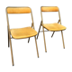 Paire de chaises pliantes vintages