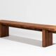 Large wooden bench
