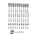 Spoons, forks, small spoons, ladle
