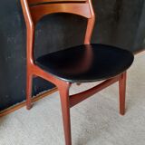 4 Danish chairs in solid teak, model 310 , design Erik Buch
