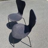 Pairs of wooden chairs