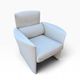 de Sede DS-235 Grey Leather Armchair