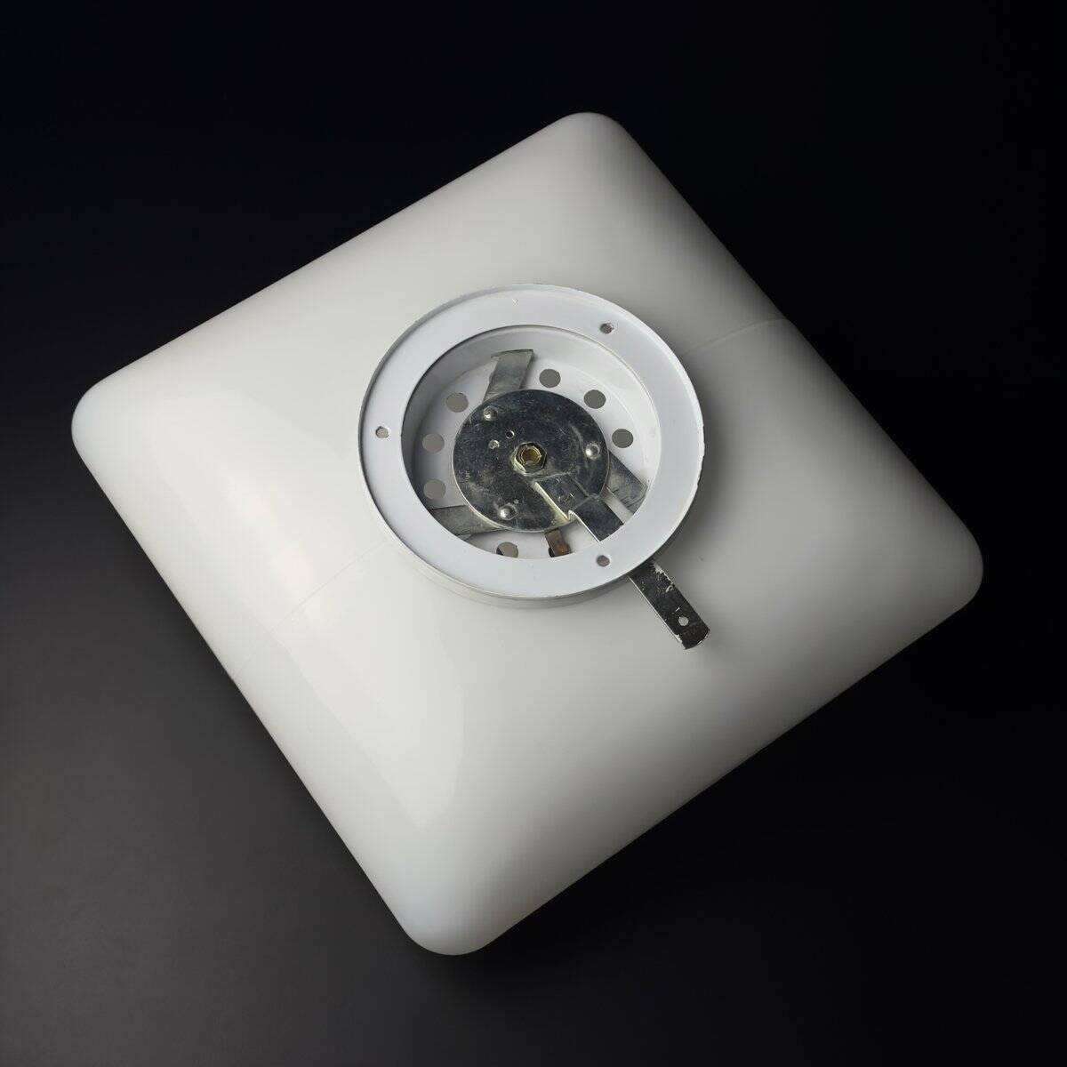 Mid-century modern ceiling lamp in coloured glass by De Majo, 1970s.