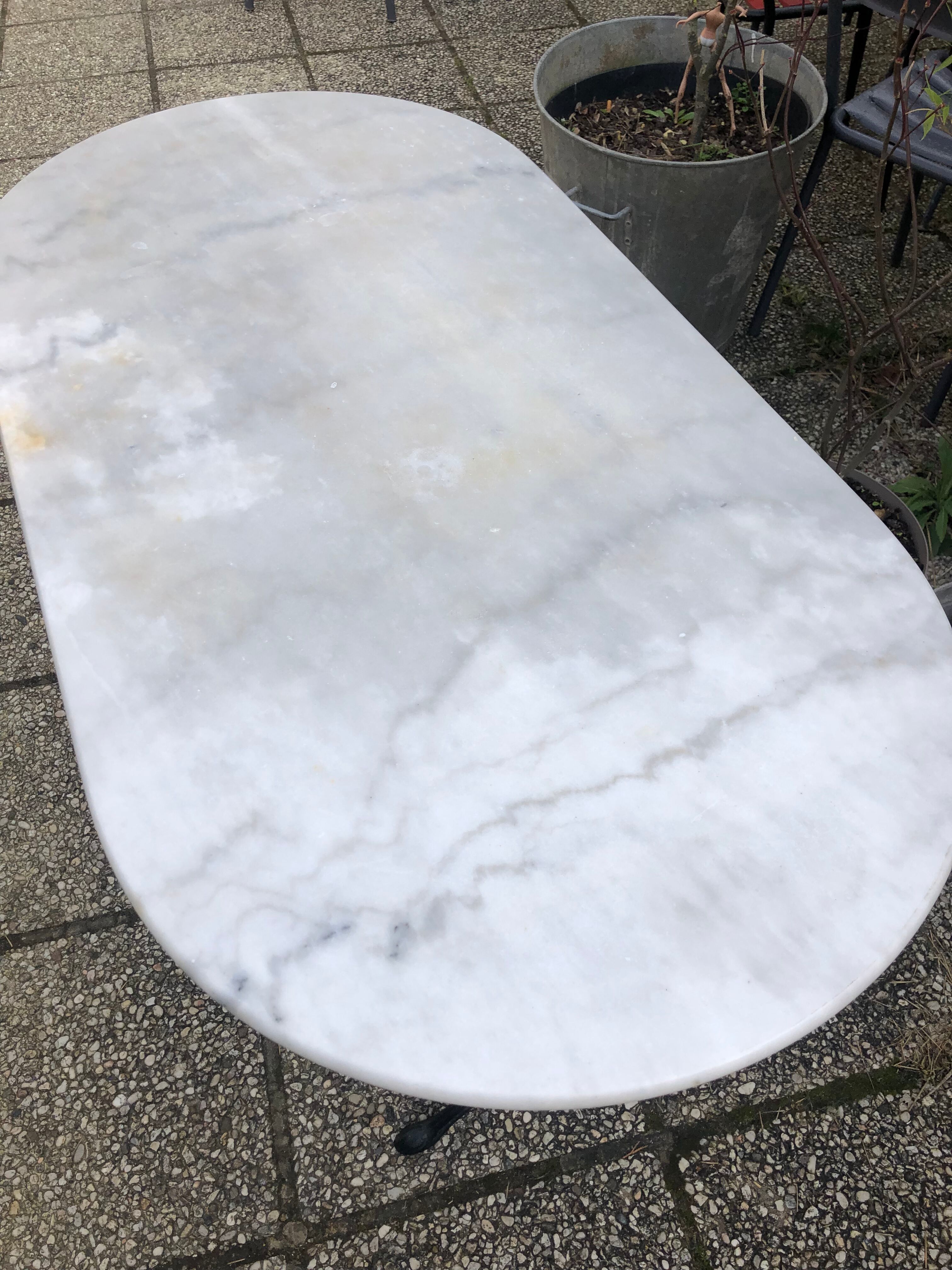 Marble bistro table