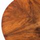 Art Deco style pedestal table in walnut wood veneer. France, 40's