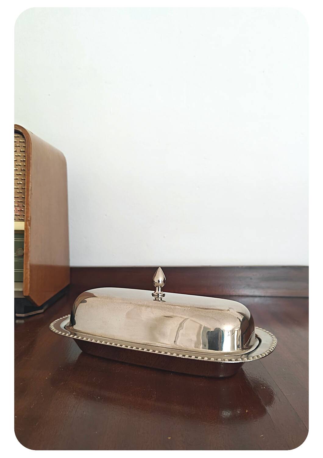 Plat à beurre vintage Leonard Danemark avec insert