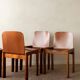 Italian Plywood Dining Chairs Attributed to Molteni, 1970s, Set of 4