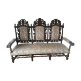 Louis XIII oak sofa