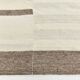 Cream & Brown Large Kilim Rug, 255x313Cm