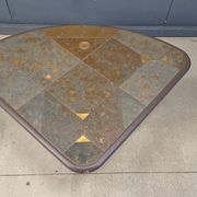 Vintage triangular Kingma style coffee table, 1970s
