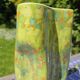 Hand enamelled handkerchief vase