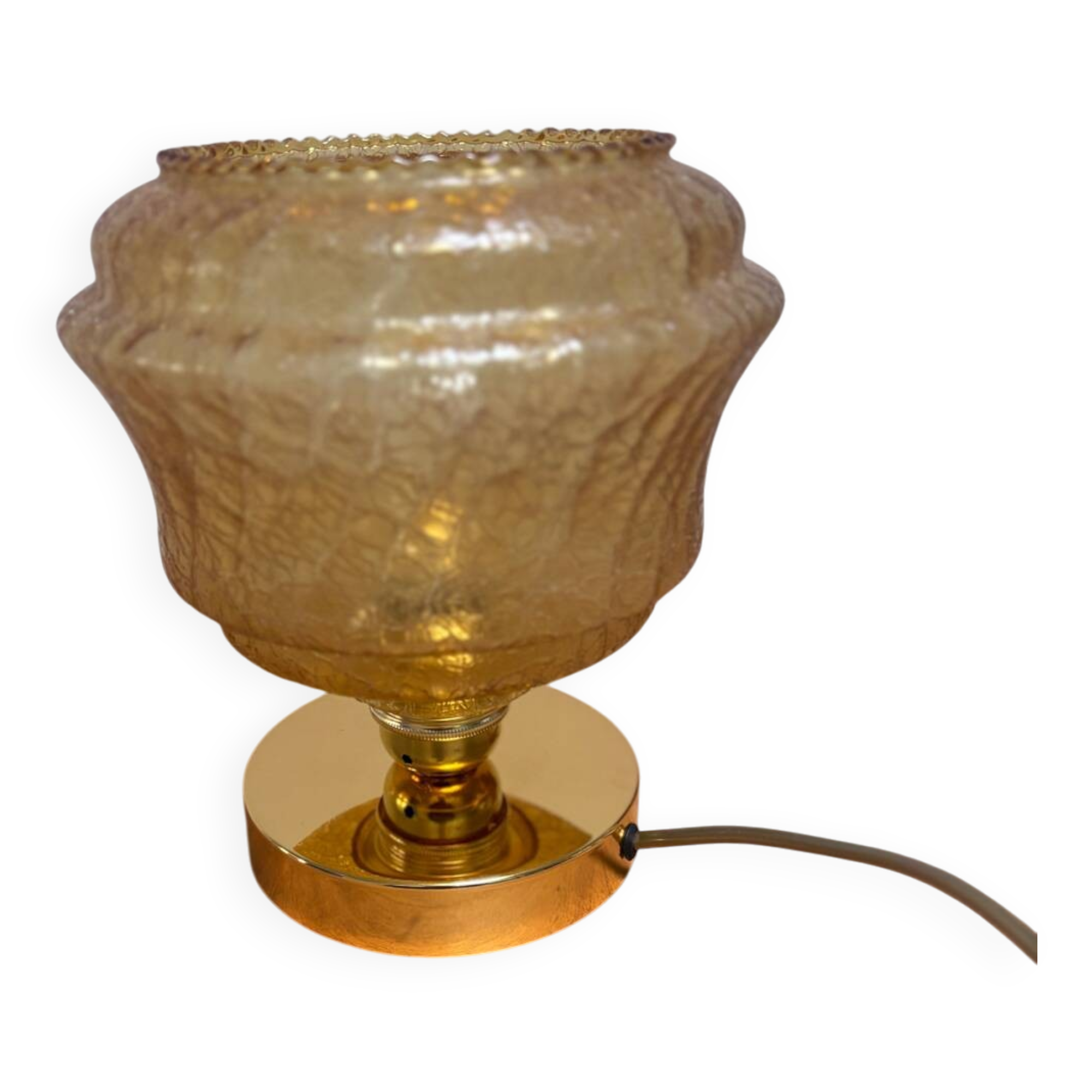 Amber table lamp