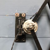 XL black scissor lamp from PeHaWe Leuchten Dresden, German 1940s