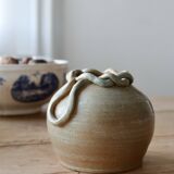 Small ceramic pottery vase handmade vintage rustic