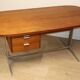 Vintage desk by George Nelson in wood and aluminum, 1960s