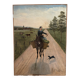 Woman with Donkey, oil on canvas signed 1886