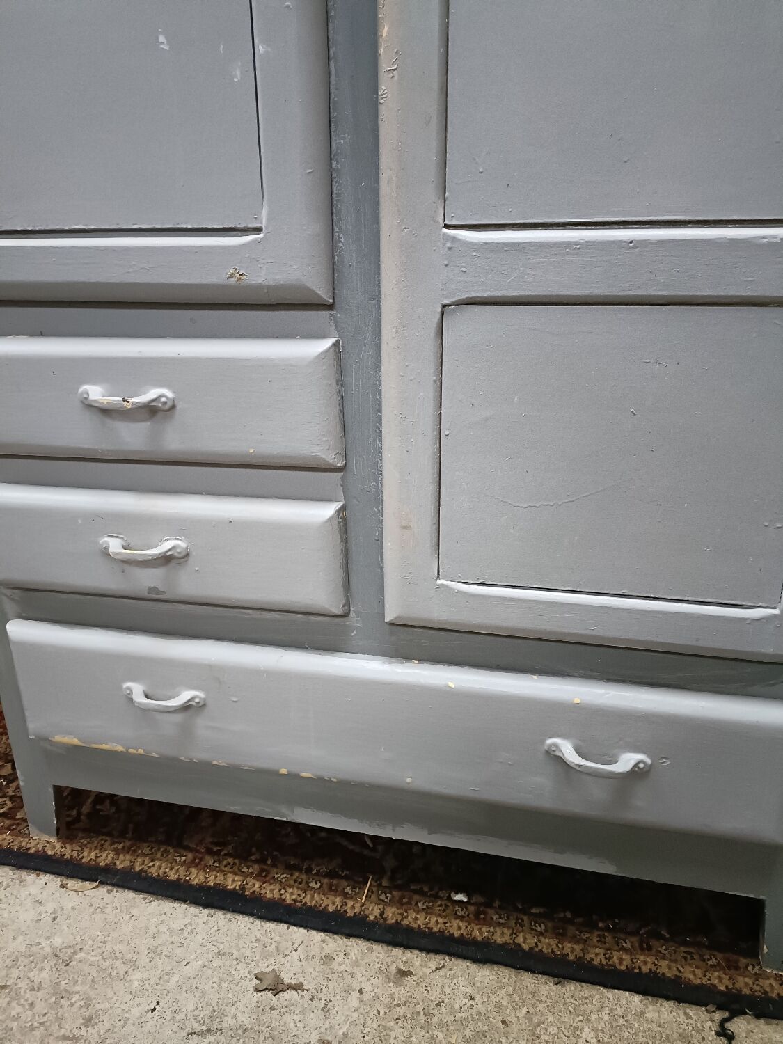 Armoire parisienne grise années 50