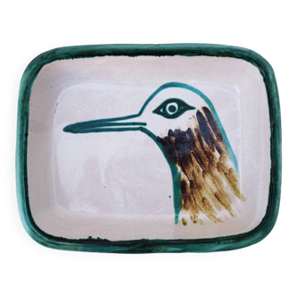 Robert Picault Vallauris ceramic bird dish