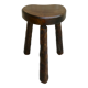 Solid wood tripod stool, heart seat