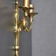 Wall lamp in twisted golden bronze baroque 2 lights