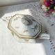 Vintage tea/coffee set in white porcelain with Limoges gold trim