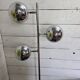 Vintage eyeball floor lamp in chrome metal with tulip base