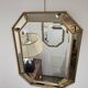 Miroir a parclose doré vintage