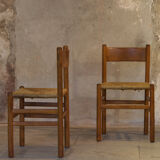 Series of four chairs and two armchairs Danish design 1960'