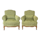 Paire de bergères de style Louis XV relookées