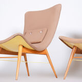 Set of two mid century armchairs made in 1950