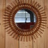 Rattan Sun Mirror